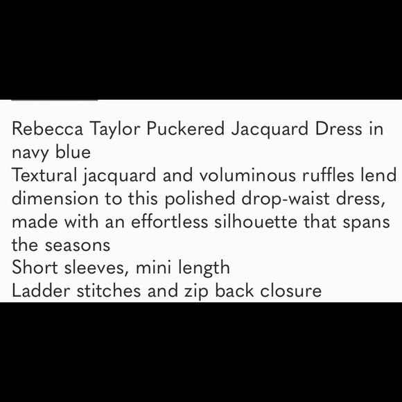 #96-Rebecca Taylor Dress - Picture 7 of 8